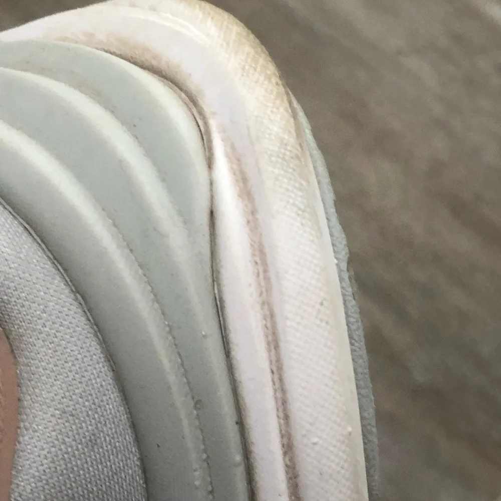 Hoka Women's Light Gray and Pale Pink Running Shoes - Picture 11 of 16